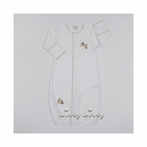 Kissy Kissy Woodland Conv. Gown F17416-14whtan