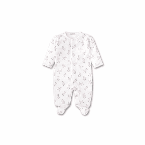 Kissy Kissy Zebra ZZZs Print Footie S20202ZZ04Ppink