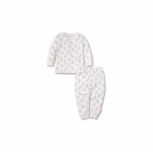 Kissy Kissy Zebra ZZZs Print Long Pajamas S20202ZZ190Pbluec