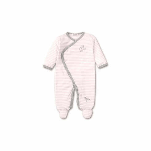 Kissy Kissy Zebra ZZZs Stripe Footie S20202ZZ04Stpink