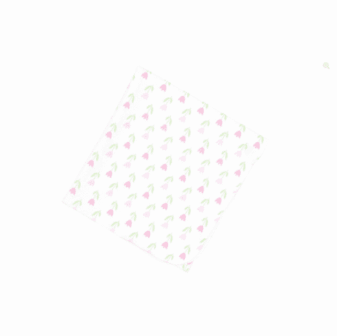 Magnolia Baby Tulip Printed Swaddle Blanket. Peruvian Pima Cotton.