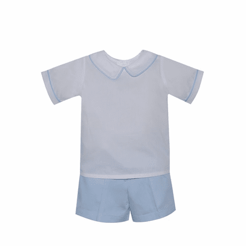 Sweetest Little Baby Blue Short Set.
