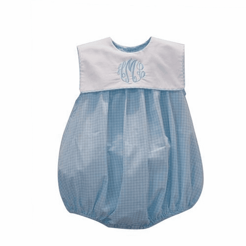Sweetest Little Baby Blue Sleeveless with White Collar Bubble.