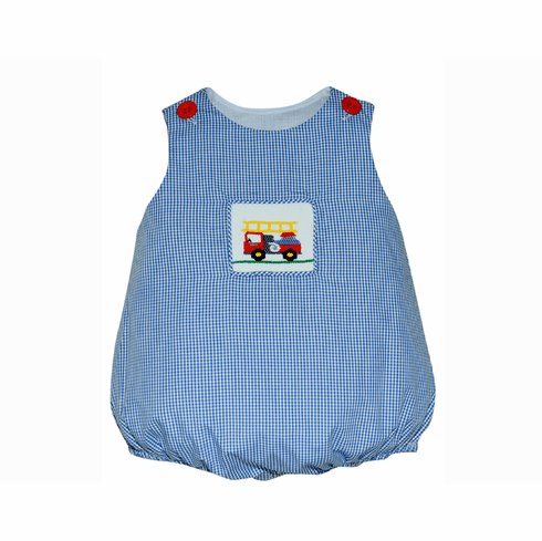 Sweetest Little Baby Boy Clothes Friendly Firetruck Boy Bubble.