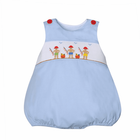 Sweetest Little Baby Boy Clothes Let's Go To The Beach Sleeveless Bubble.
