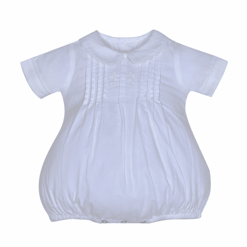 Sweetest Little Baby Boy Clothes Parker Boy Bubble-White.