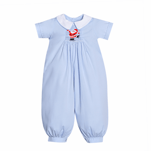 Sweetest Little Baby Boy Clothes Santa Boy Long Romper.