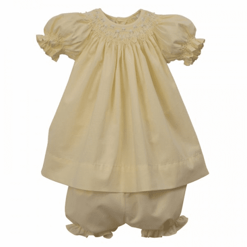 Sweetest Little Baby Clothes Sweet Bella Bishop Dress-Yellow for Girl 