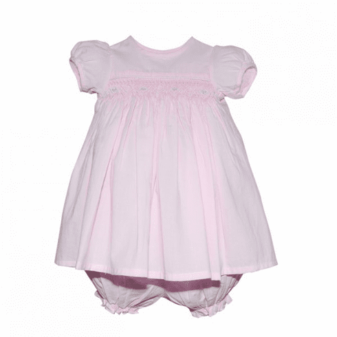 Sweetest Little Baby Girl Sophia Infant Dress-Pink