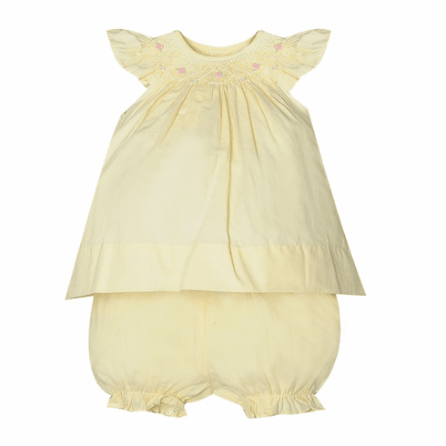 Sweetest Little Baby Infant Girls  Harper Angel Bishop Dress-Maize.