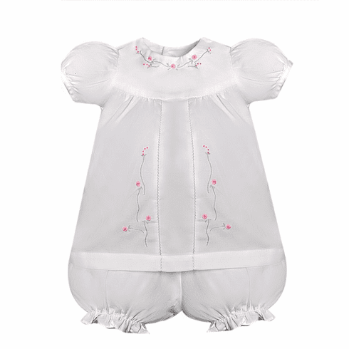 Sweetest Little Baby Infant Girls Lilly Dress-White. 