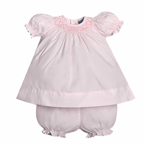 Sweetest Little Baby Infant Girls Sophia Bishop Dress-Pink.
