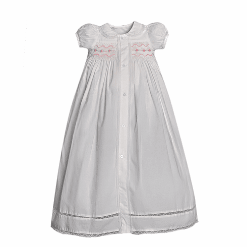 Sweetest Little Baby Infant Girls Sunny Christening Gown.