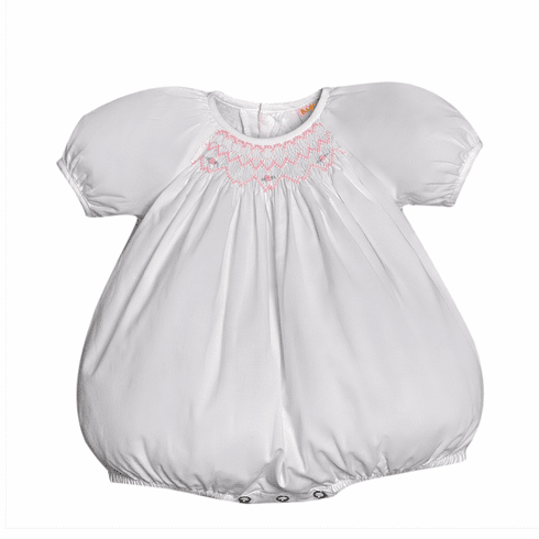 Sweetest Little Baby Infant Girls Whitney Girl Bubble-White.