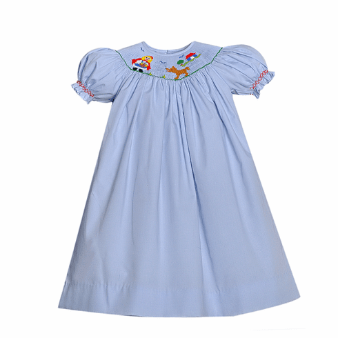 Sweetest Little Baby Little Red Riding Hood Bishop Dress.