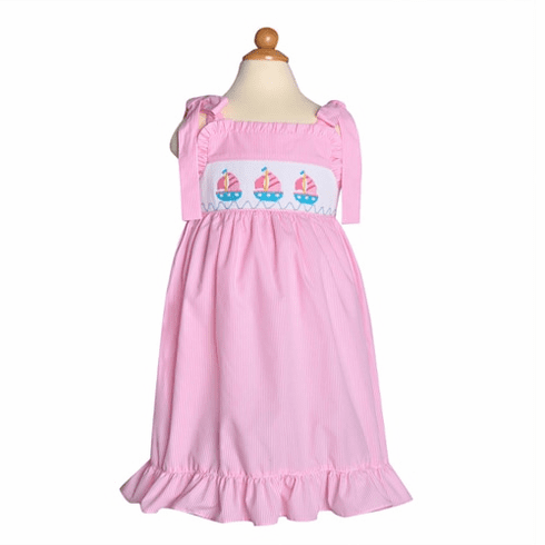 Sweetest Little Baby Sailboat Sundress.