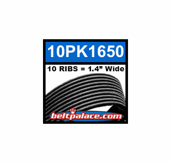 建設用全面帯 10PK1650 Automotive Serpentine Belt | 1650mm x 10 RIBS