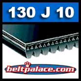 130J10 Poly-V Belt, Industrial Grade Metric 10-PJ330 Motor Belt.