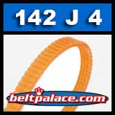 142J4 Poly-V Belt, Metric 4-PJ360 Motor Belt.