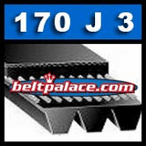 thumbnail image 2 of Ajanta Industrial B-170 Power Drive V-Belt – 5/8" Top Width X 173" Length, Polyester Cord 2 of 4