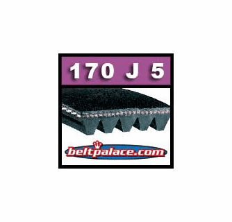 170J5 Poly V Belt | 170-J5 Micro V Belts | Metric PJ432 Motor Belt