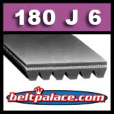 180J6 Poly-V Belt (Consumer brand), Metric 6-PJ457 Motor Belt.