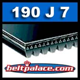190J7 Poly-V Belt (Heavy Duty). Metric 7-PJ483 Drive Belt.