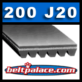 200J20 Poly V Belt. Metric PJ508-20 Ribs.
