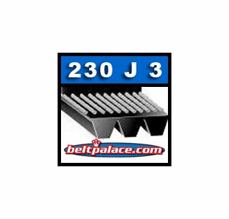 230J3 Poly V Belt | 230-J3 Micro V Belts | Metric PJ584