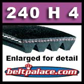 240H4 Poly-V Belt. Metric 4-PH610 Motor Belt.