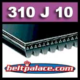 310J10 Poly-V Belt, Consumer Brand Metric 10-PJ787 Motor Belt.