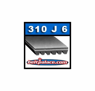 310J6 Poly V Belt | 310-J6 Micro V Belts | Metric PJ787 Motor Belt