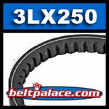 D&D PowerDrive 3L250 V Belt IB-3L-3/8 X 25 in OC, 1 Band, Rubber