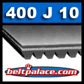400J10 Poly-V Belt, Metric 10-PJ1016 Motor Belt