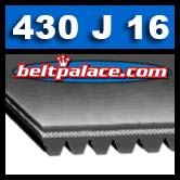 430J16 POLY-V Belt, 10-PJ1092 Metric Belt.