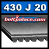 430J20 POLY-V Belt, 20-PJ1092 Metric belt 430J20 POLY-V Belt, 20-PJ1092 Metric belt