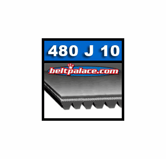 480J10 Poly V Belt | 480-J10 Micro V Belts | Metric PJ1219