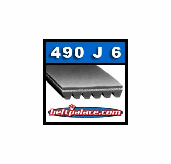 490J6 Poly V Belt | Metric PJ1245 Motor Belt | BT003100AV