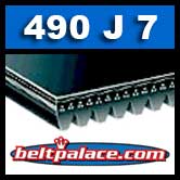 490J7 Poly-V Belt. Metric 7-PJ1245 Drive Belt.