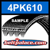 Bando 4PK610 Metric Automotive Serpentine Belt