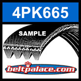 Bando Metric 4PK665 Automotive Serpentine Belt