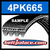 Bando Metric 4PK665 Automotive Serpentine Belt Bando Metric 4PK665 Automotive Serpentine Belt
