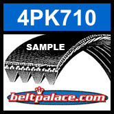 Bando 4PK710 Metric Automotive Serpentine Belt