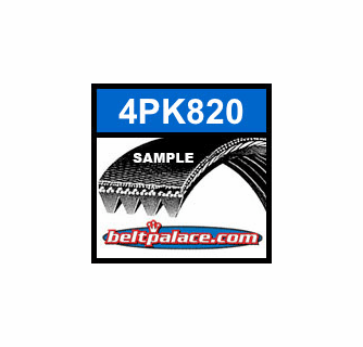 4PK820 Automotive Serpentine Belt | 820mm x 4 ribs. Automotive