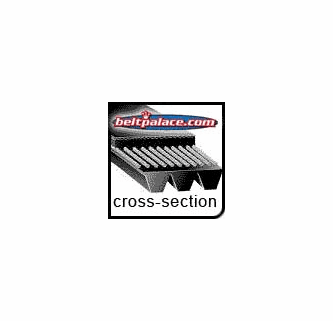 QUARKZMAN 4 stks 380J6 PJ Poly V Riem 6 Kanten 38 Lengte x 0.55