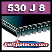 530J8 Poly-V Belt. Metric 8-PJ1346 Motor Belt
