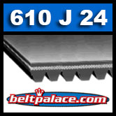 610J24 Poly-V Belt, Metric 24-PJ1549 Motor Belt.