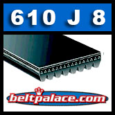 610J8 Poly-V Belt, Metric 8-PJ1549 Motor Belt.