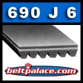 690J6 Poly V Belt. 6-PJ1753 Metric Poly V.