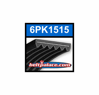 6PK1515 Automotive Serpentine Belt | 1515mm x 6 ribs